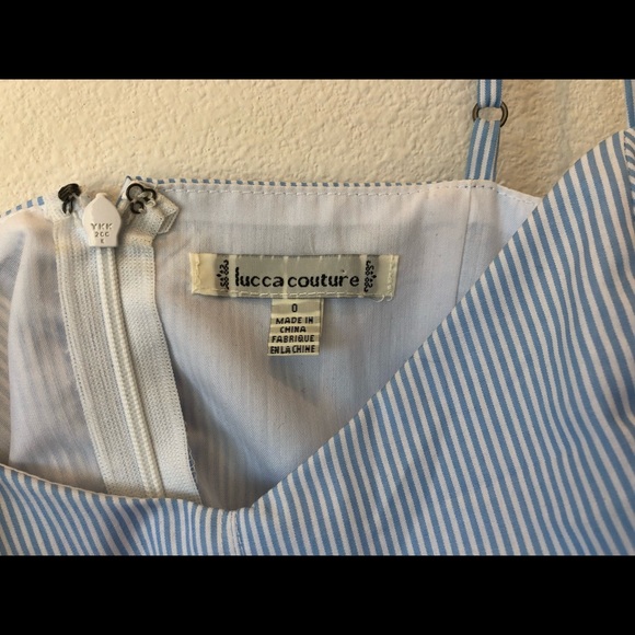 Blue and white striped dress - Picture 5 of 6